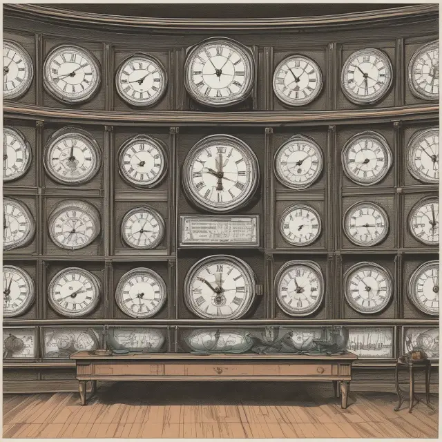 Clock-themed depiction of day, GTC, FOK, MOO, LOO, IOC, and DTC orders representing their respective time durations