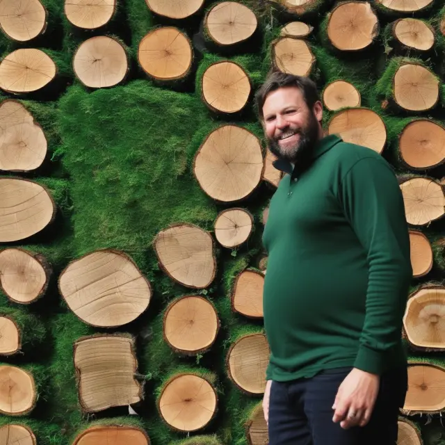 An illustration of the top 20 largest institutional owners of timberlands represented as towering trees, their size proportional to their influence