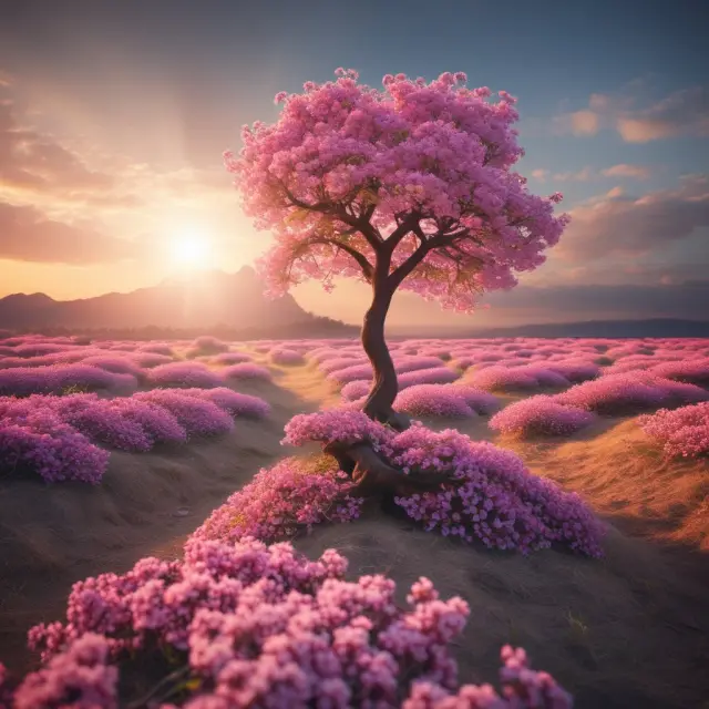 An image of a sturdy tree with TIPS leaves flourishing amidst a stormy economic sea, representing financial stability through inflation protection