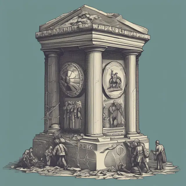 Artwork depicting a tug-of-war match between a figure representing the US Government selling TIPS directly and another figure symbolizing Institutional Investors purchasing via Intermediaries