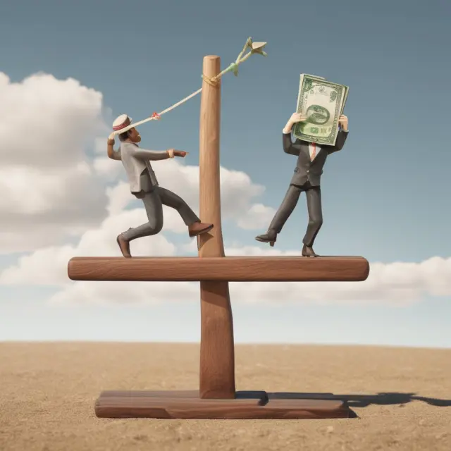 Currencies moving up and down on a balance seesaw for a tom next transaction