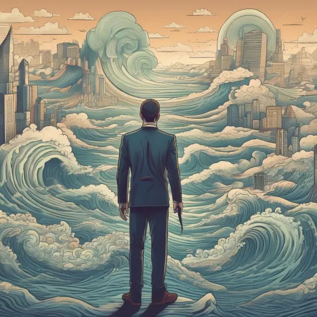 Person analyzing macroeconomic factors including GDP, interest rates, inflation, exchange rates, and government policies to shape investment strategy