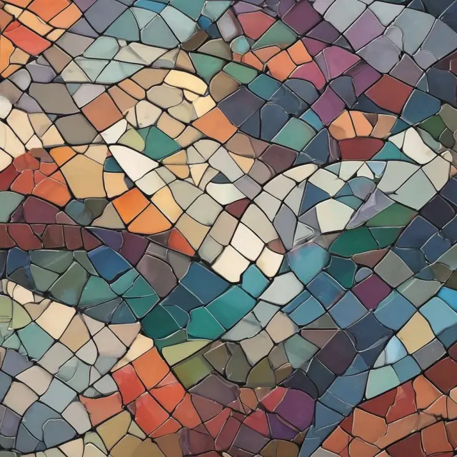 A vibrant mosaic of bond puzzle pieces depicting diverse maturities and sectors, representing a Total Bond Fund