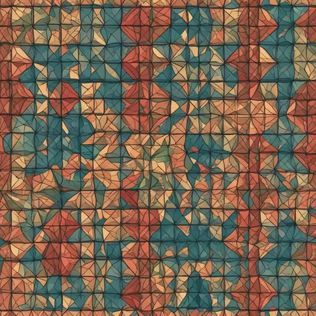 A colorful mosaic of various bond types representing total bond funds, forming an intricate and diversified index.