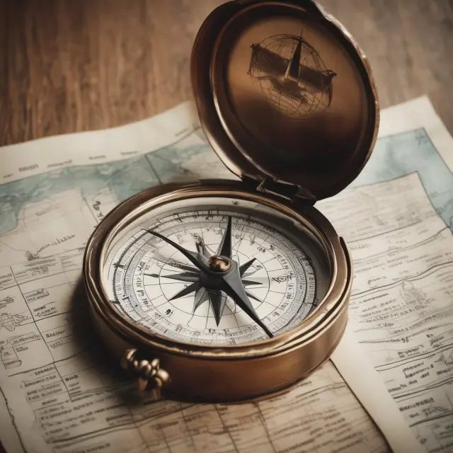A compass pointing towards diverse total return indices representing asset classes (equity and bond) to help guide investors in their unique financial journeys based on objectives and risk tolerance