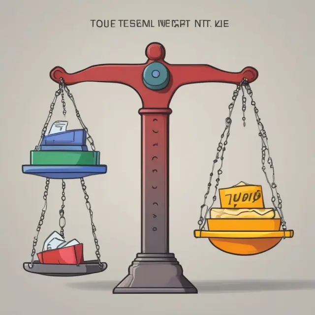Three weighing scales with Google, Costco, and Hertz logos representing their respective industries, illustrating the comparison of their total-debt-to-total-assets ratios within their sectors.