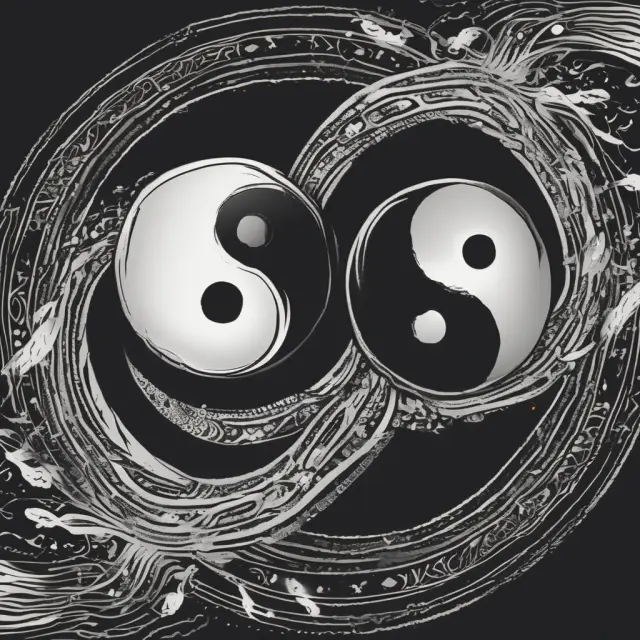 Two interconnected circles symbolizing dividends and capital gains, with dividends shown as a gentle river flowing into the capital gain mountain
