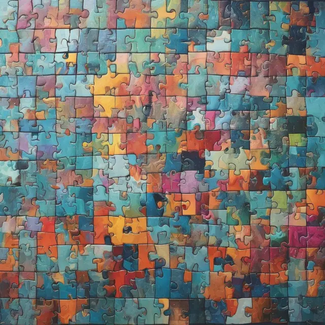Pieces forming a financial mosaic depicting total return swaps, representing the complex and diverse nature of this derivative instrument.