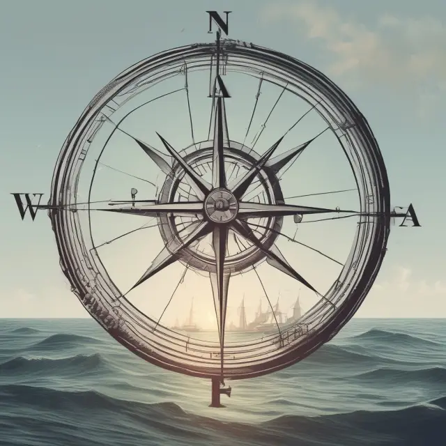 An image of a sailing boat navigating through choppy waters, with a compass in hand and ISDA standards guiding it. Capital adequacy and margin requirements serve as anchors.