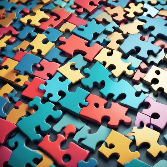 Total return swaps represented by interlocking puzzle pieces, symbolizing their versatile role in various hedging and investment strategies for institutional investors