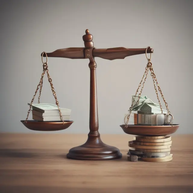 A balanced set of scales tilting towards an early payment, symbolizing the benefits of taking advantage of discounted cash flow in trade credit repayments.