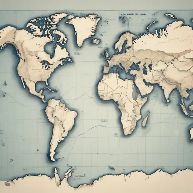 Melted borderlines on a world map illustrating the process of trade liberalization and global economic connection