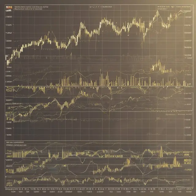 Gold bars with two overlapping moving averages, signifying buy/sell opportunities