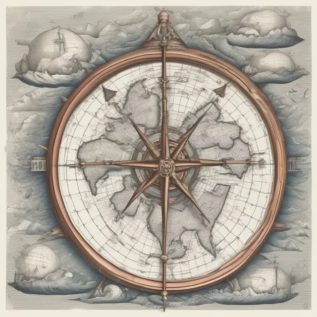 A navigator skillfully maneuvering a ship in rough waters, representing companies