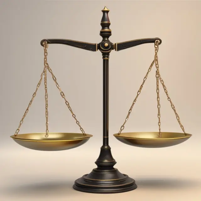 A golden scale with hands held by an importer (left) and an exporter (right), demonstrating the balance of trust and security facilitated by trade finance