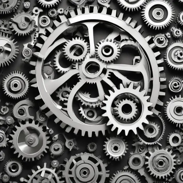 A globe encircled by interconnected gears, symbolizing global trademark registration and international cooperation through the World Intellectual Property Organization.