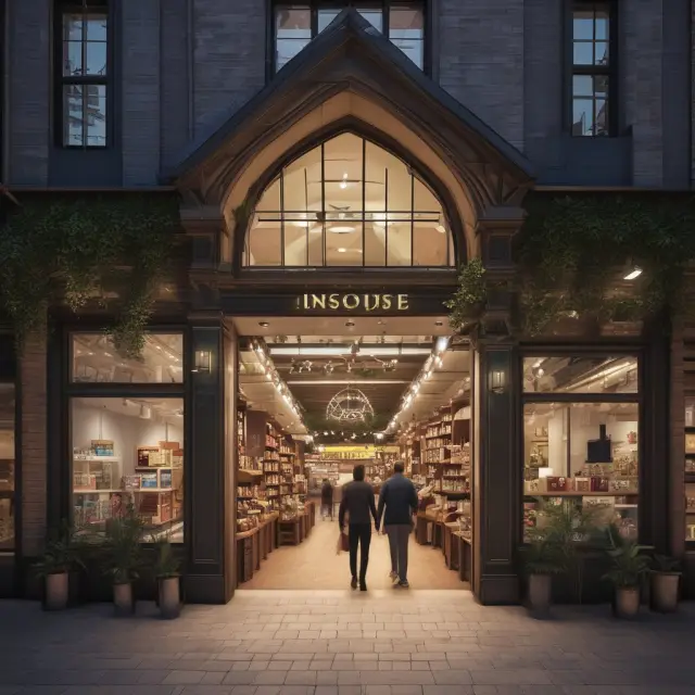 A trading house depicted as a bridge, connecting retailers with international markets and diverse opportunities.