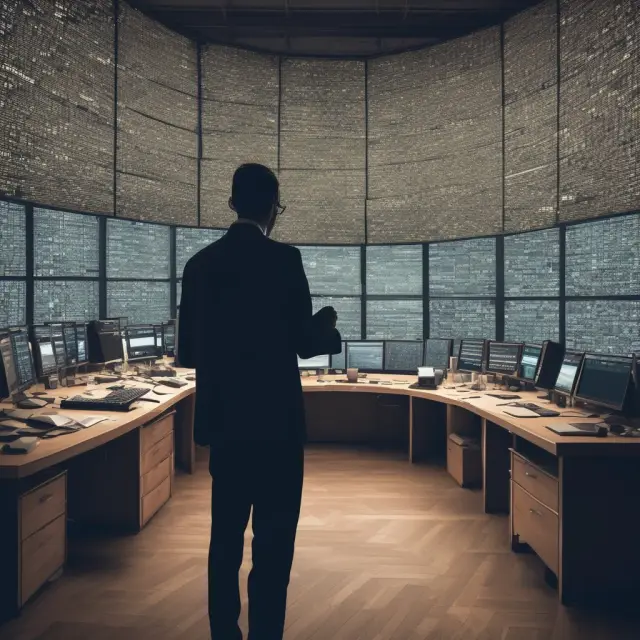 Data Scientist analyzing financial data with regression models