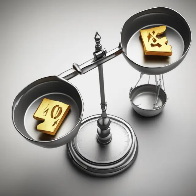 Scale with gold Traditional IRA and silver employer-sponsored 401(k), comparing retirement savings options