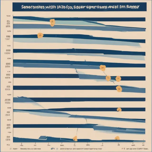 See-saw comparing past (trailing) and projected future (forward) earnings for a company