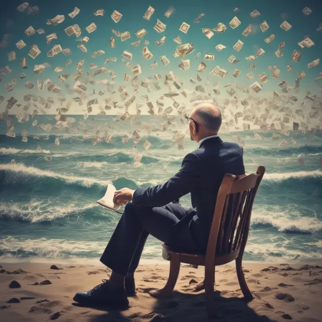 An investor examines a table filled with trailing P/E ratios, carefully considering his next move in the financial market.