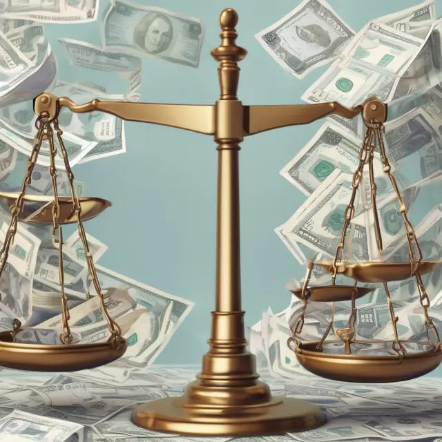 Flowing currency streams converge at an accordant scale, symbolizing third-party transactions recorded with the accrual method