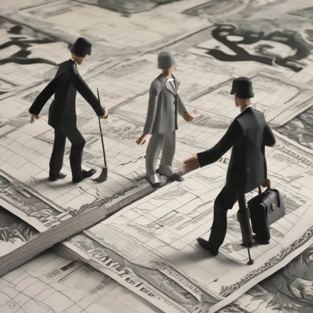 Corporate divisions exchanging goods and services, with tax authorities overseeing fair pricing.