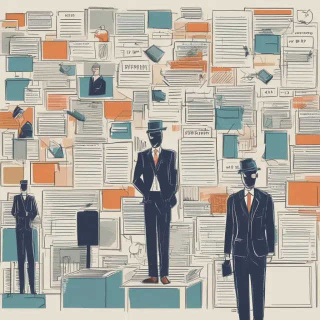 A vigilant transfer agent safeguarding investor records atop a mountain of financial data, distributing dividends to shareholders