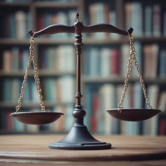 An underwriter weighing various risk factors on a balance, symbolizing the process of assessing potential applicants