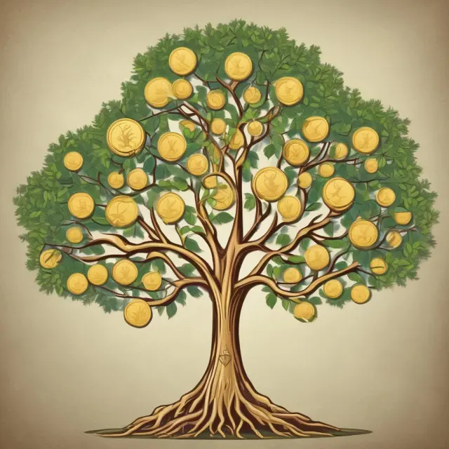 Golden coins pass between generations in a multigenerational family tree illustrating inheritance tax, estate tax, gift tax, and generation-skipping transfer tax.