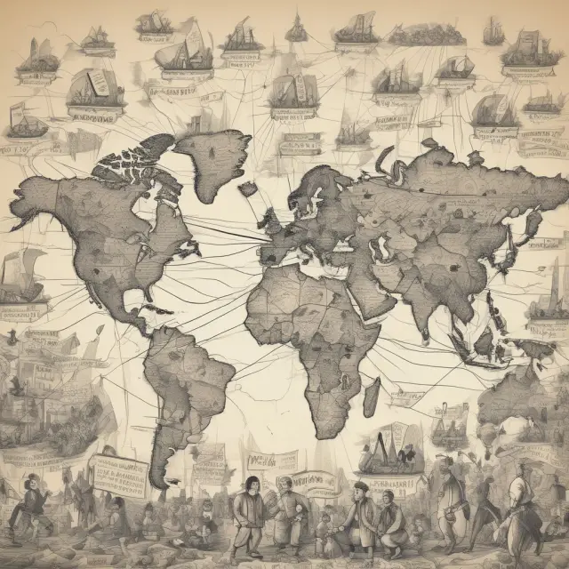 Image: Global corporations weaving currency strands while navigating the intricacies of translation exposure in finance.