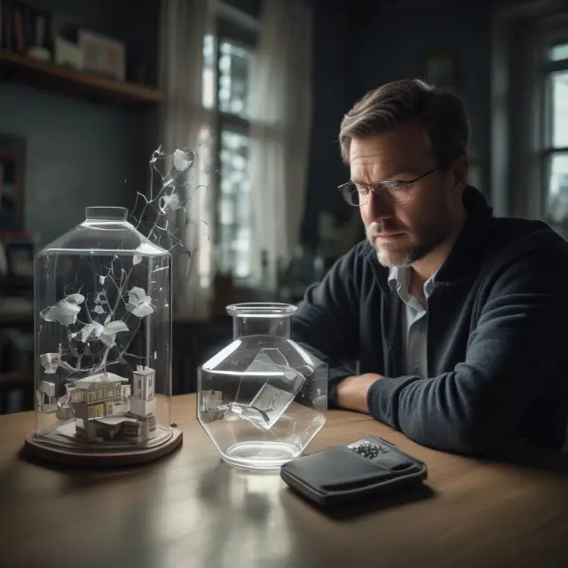 A glass menagerie displaying various pieces of financial information, representing transparency and informed decision-making