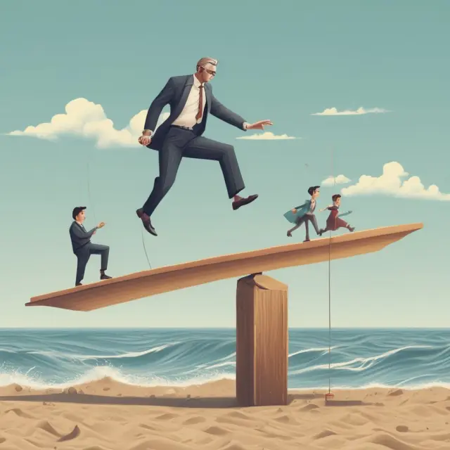 Founder navigating investment stages, balancing staff recruitment and meeting performance targets