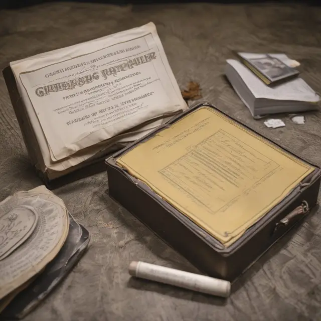 Time capsule with London Credit Exchange Company, Thomas Cook, and American Express milestones releasing golden traveler