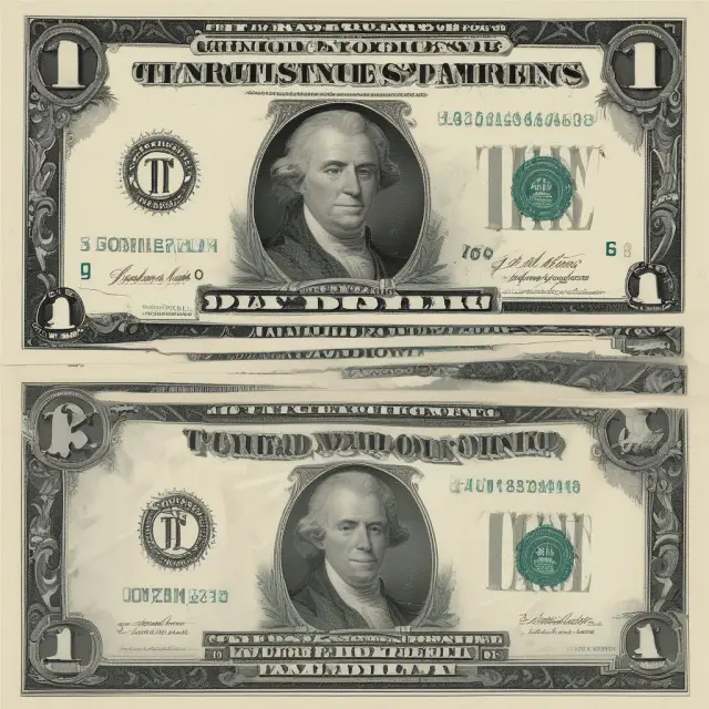 Two bulls representing the U.S. Treasury, with one standing on a stage (Primary Market), and another engaging in a stock exchange (Secondary Market)