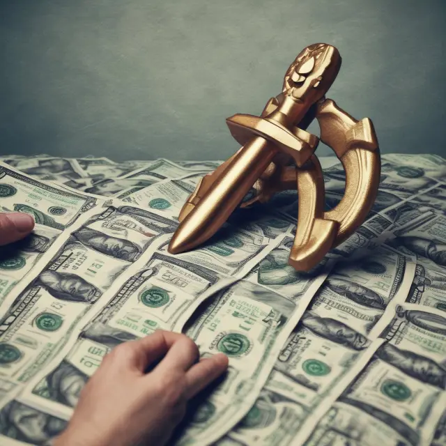 Image of a tranquil blue anchor holding a treasury bond amidst stormy, choppy water waves symbolizing the stock market.