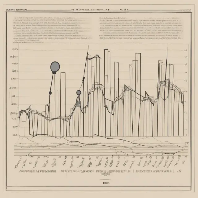 Graph showing Treasury notes of different maturities (balloons) floating on a river representing interest rates with varying duration