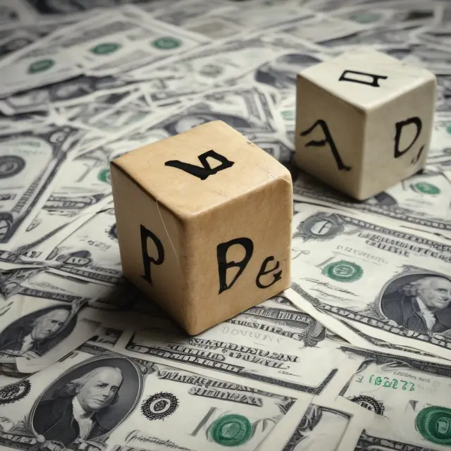 Two investors, one bidding competitively with a magnifying glass over yield figure, the other noncompetitively accepting prevailing yield at auction on a treasury note trading floor