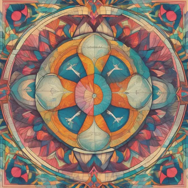 An image of a colorful kaleidoscope representing investment portfolio diversity, with the Treasury note segment forming its core