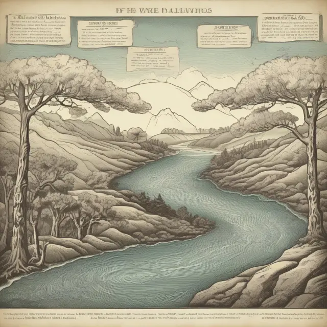 Image: A timeline depicting various maturities for U.S. Treasury notes with a river of interest rates flowing between them