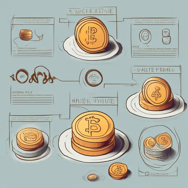 Visual comparison of the cost method (coin representing higher price) and par value method (coin with face value) for accounting treasury stock