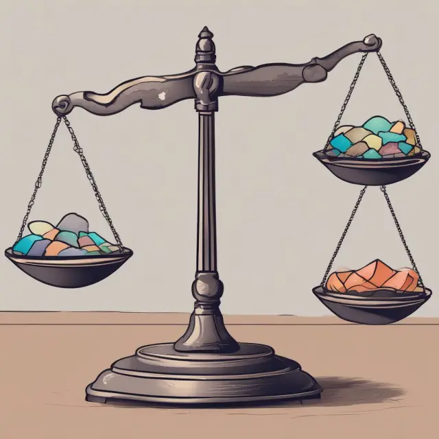 Scales representing the treasury stock method balance benefits (compliance and transparency) and limitations (complexity and net income impact)