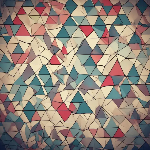 A collection of triangular patterns on a chart, illustrating various types and their potential impact on market trends