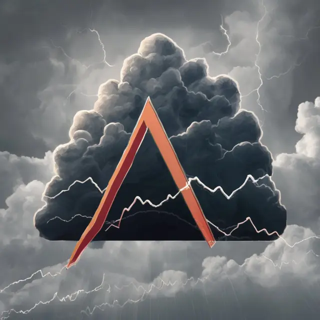 A descending triangle