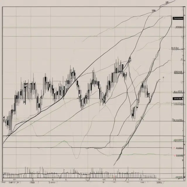 Price collapses below lower trendline in a descending triangle, initiating a downtrend