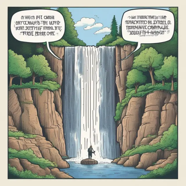 A waterfall with three distinct eras: Hoover