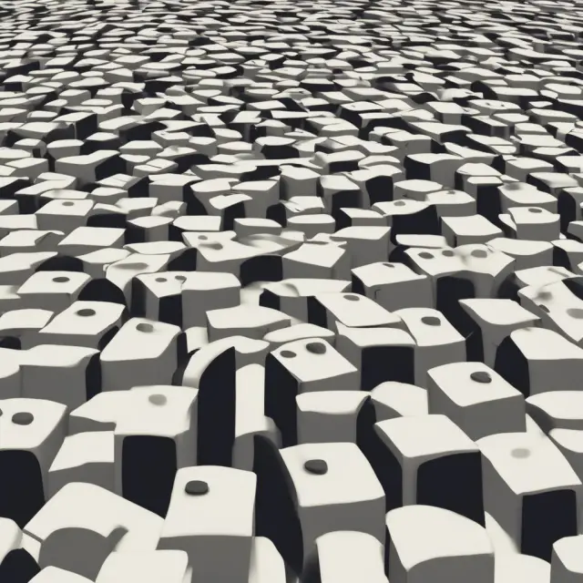 Dominos symbolizing job loss, retirement age, and death, each falling to represent triggering events that alter contracts