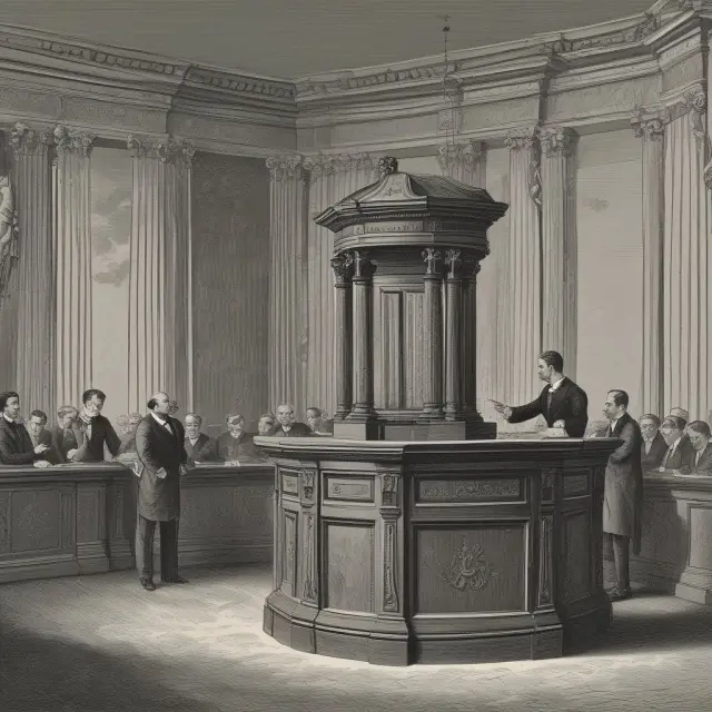 An image of a gong being struck in a bank, symbolizing the activation of triggering events in loans