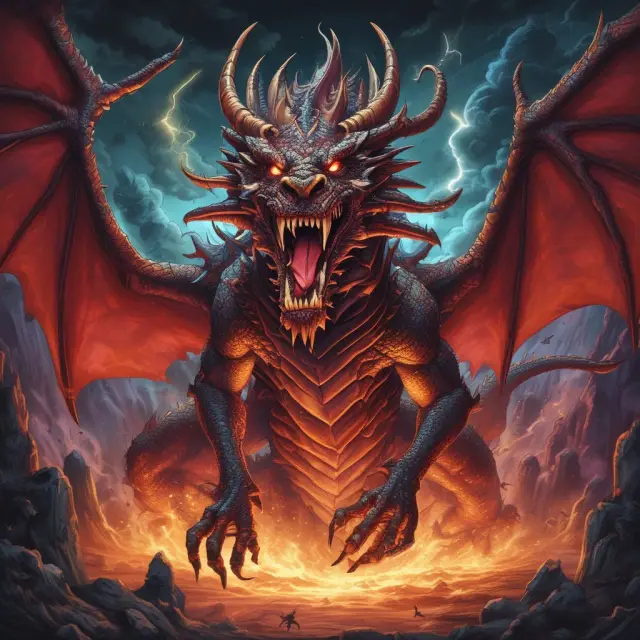 A volatility dragon representing market instability is awakened by triggering events, requiring investors to reassess and adapt their portfolio strategies