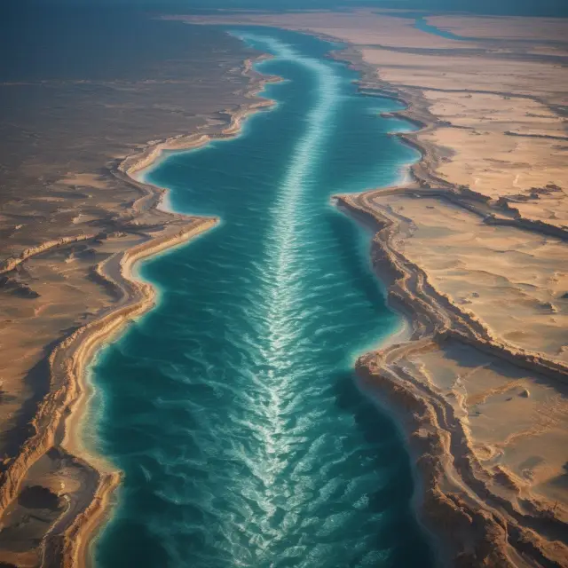 Imagery of tides moving through a vast body of water symbolizing the future trends and shifts within the natural gas industry, with Tcf as a critical measurement.